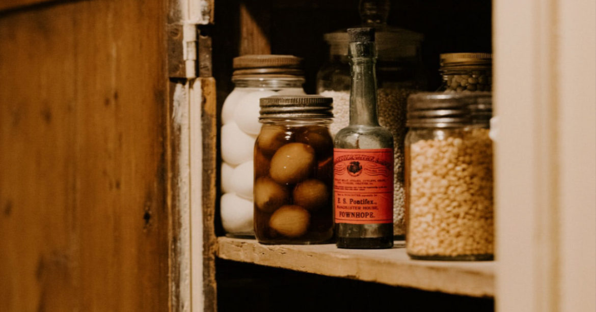 Kosher Food Pantry items in jars
