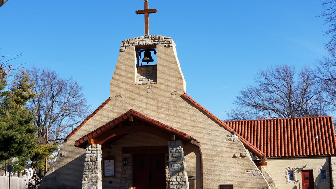 a photo of the catholic church in Mission Woods