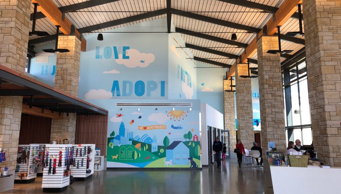 Lobby of the Kansas City Campus for Animal Care