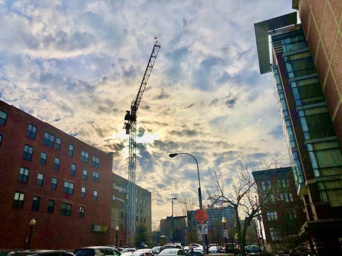 Hyatt House consrtuction crane