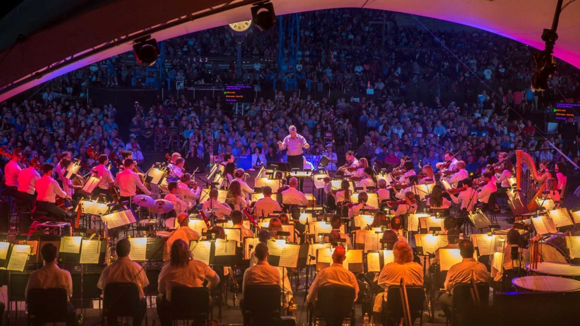 The Kansas City Symphony's view of the Celebration at the Station.