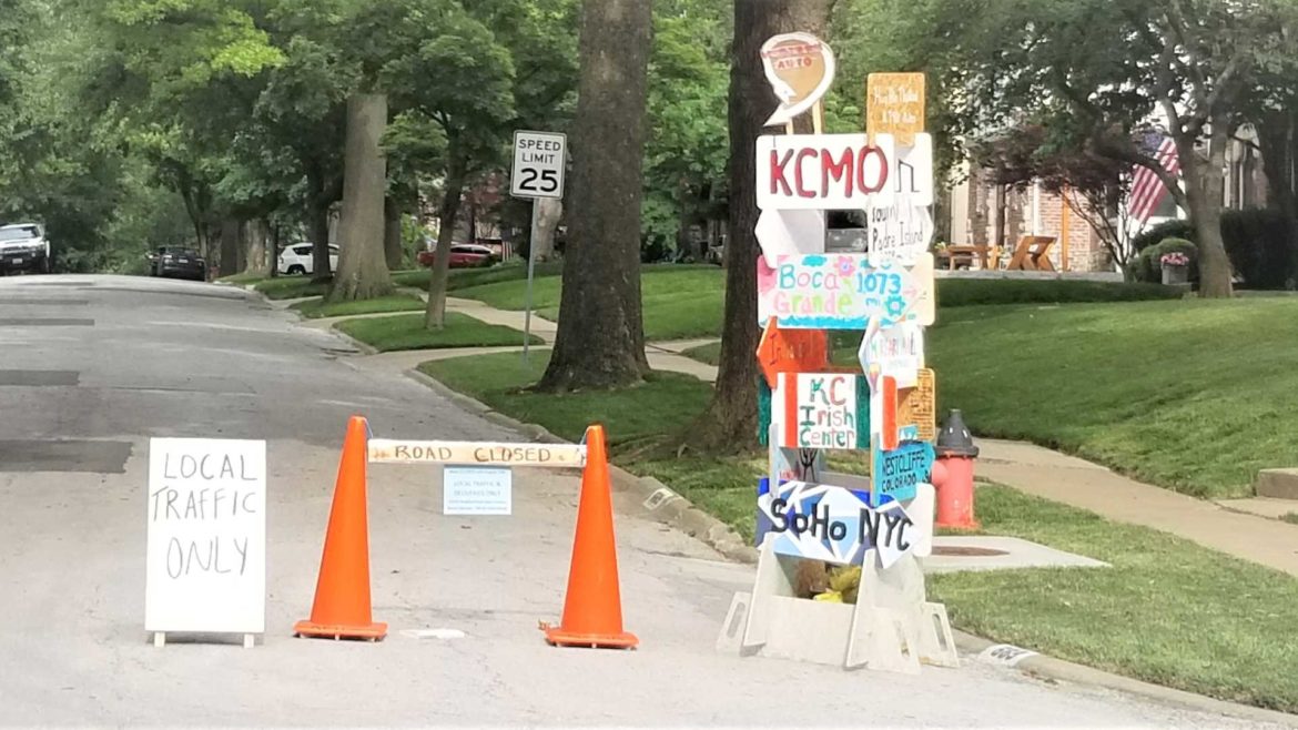 Neighborhood Open Streets barricade