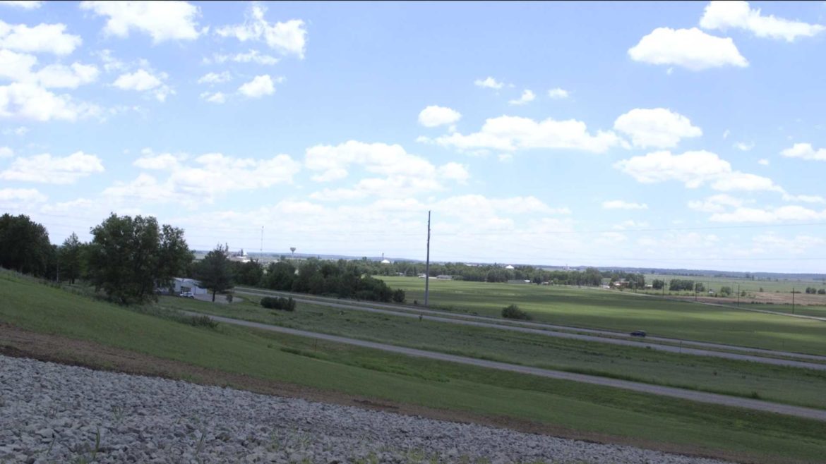A view of Craig, Missouri, from a bluff that overlooks the town.