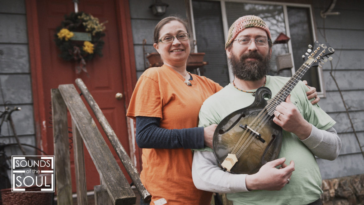 Bobbie Cirillo and Glenn Robertson of Moon Beam Mandolins.
