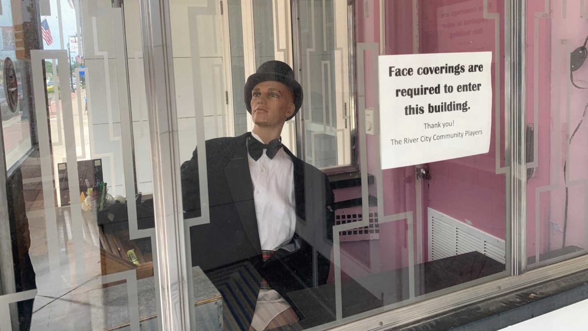 Entrance of the Performing Arts Center in downtown Leavenworth, Kansas