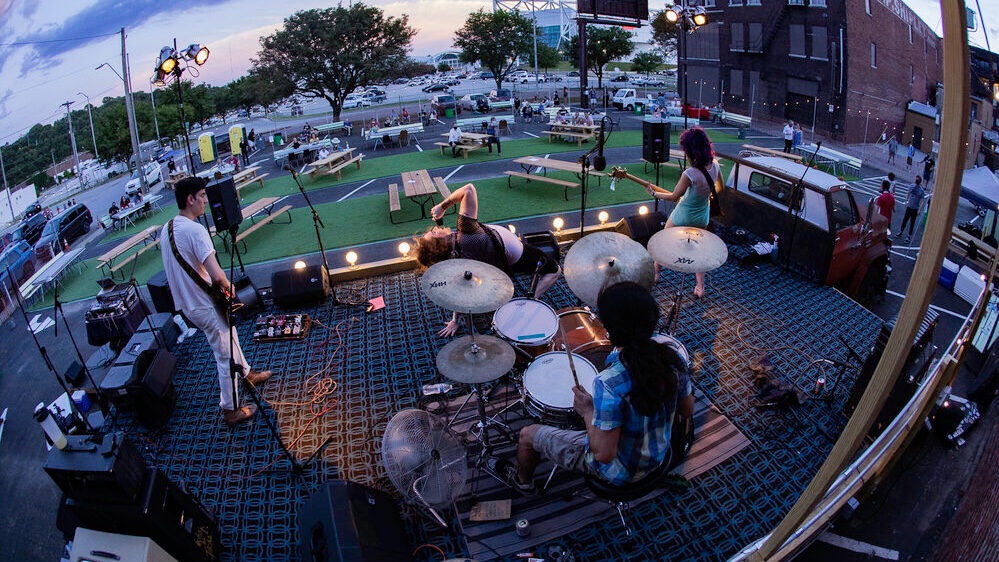 Wick and The Tricks performing at Lemonad(e) Park.