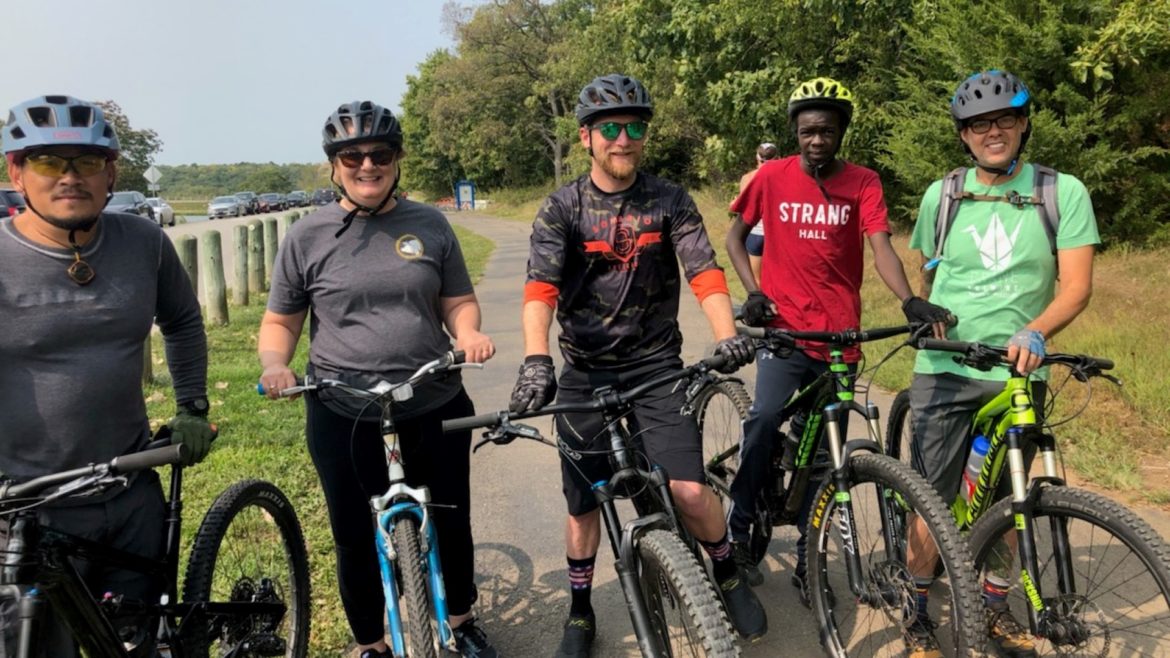 Chefs on a bike ride