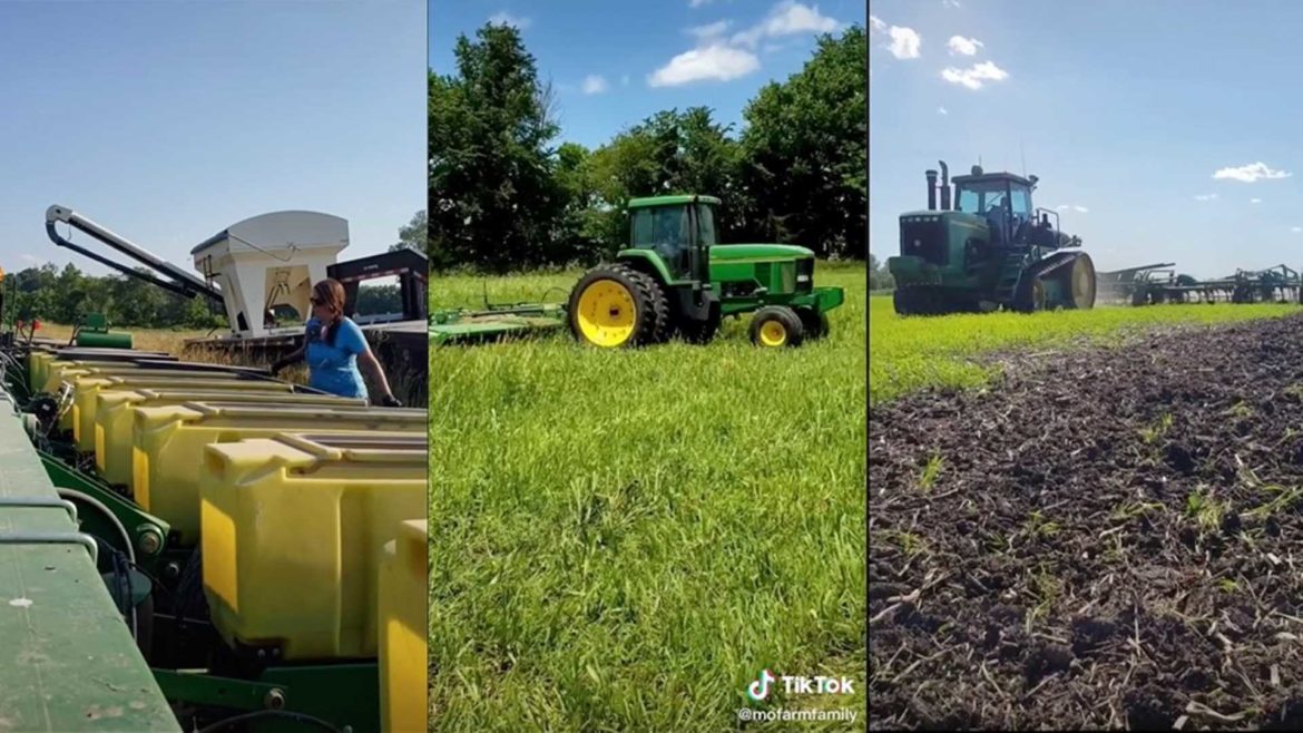 TikTok videos of Madison Larkin's family farm
