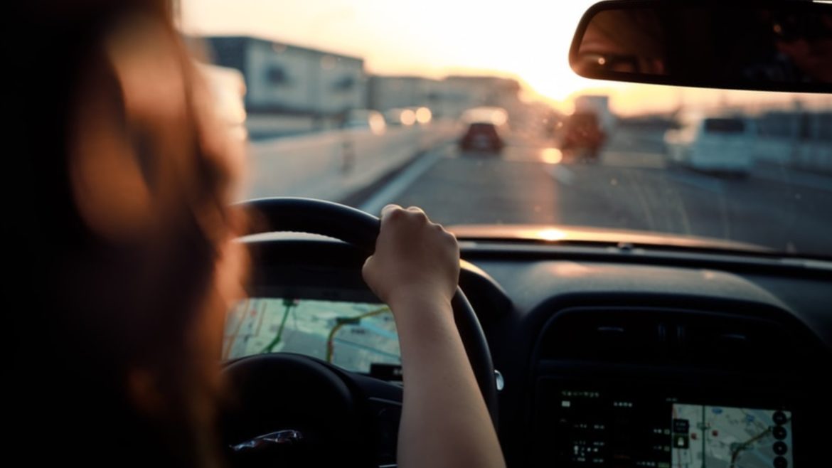 A commuter behind the wheel.
