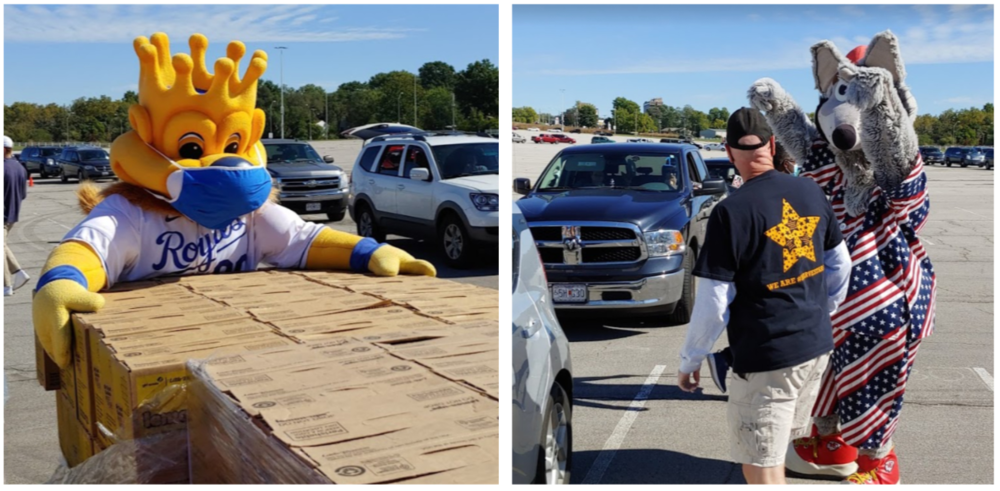 Food distribution and voter registration event