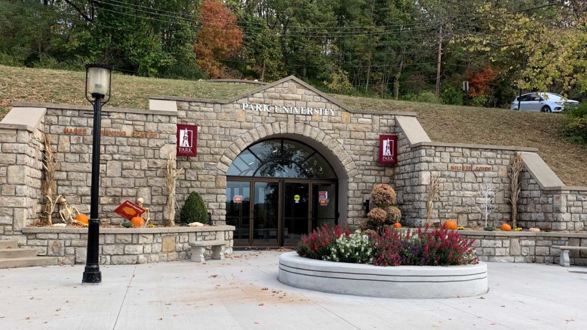 The main entrance to Park University’s Academic Underground space.