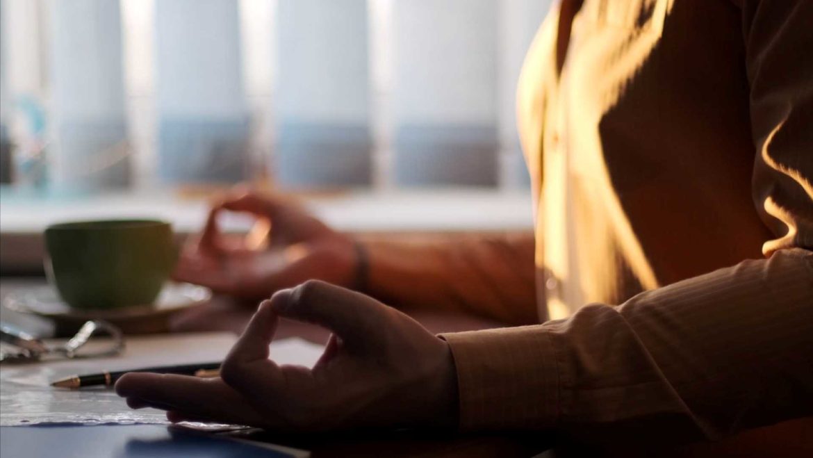 Yoga can be practiced at your desk.
