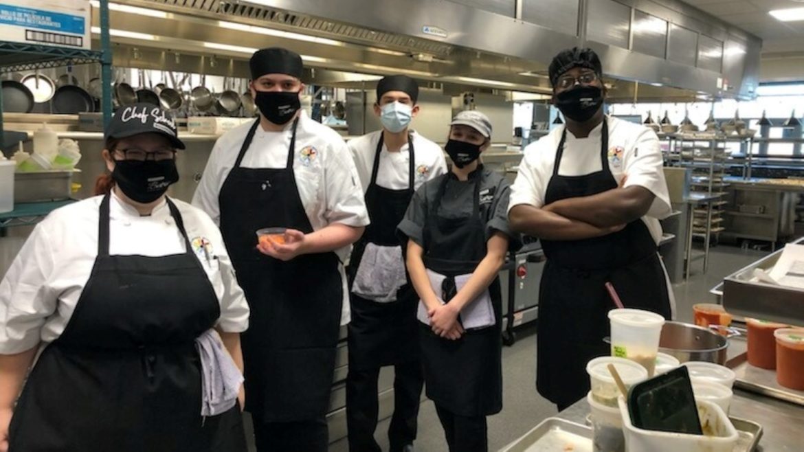 Culinary students at Broadmoor Bistro