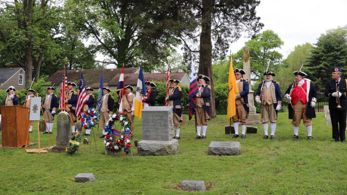 Sons of the American Revolution honored Sarah Ruddell Davis, buried in Fairway.