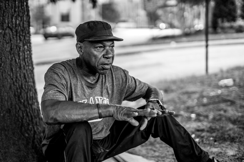 A homeless veteran named Samuel