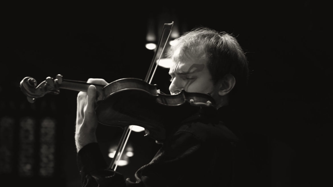 Violinist Igor Khukhua performs