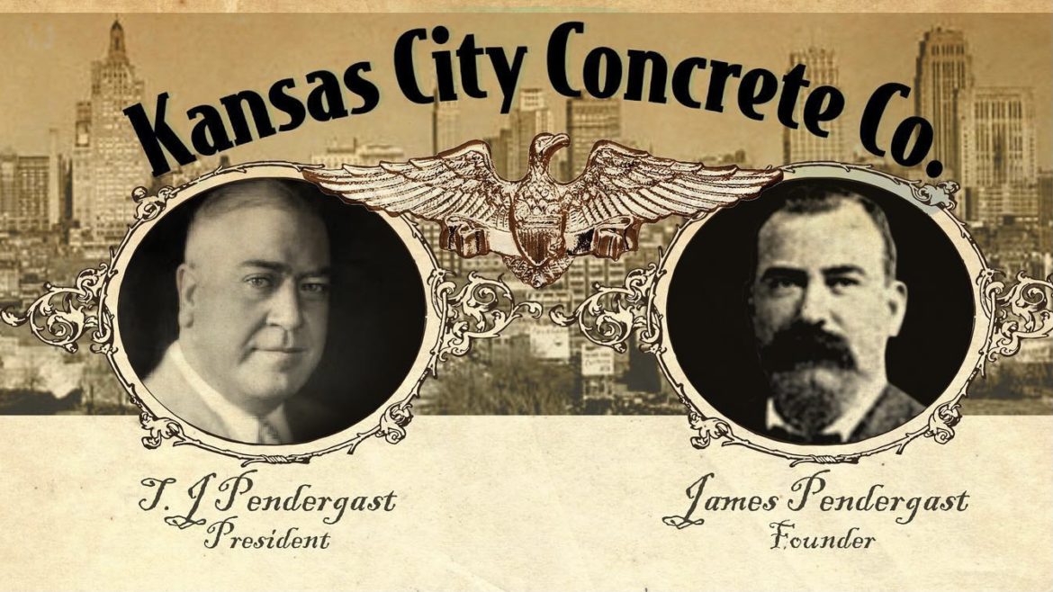 An old-time poster for the Kansas City Concrete Company