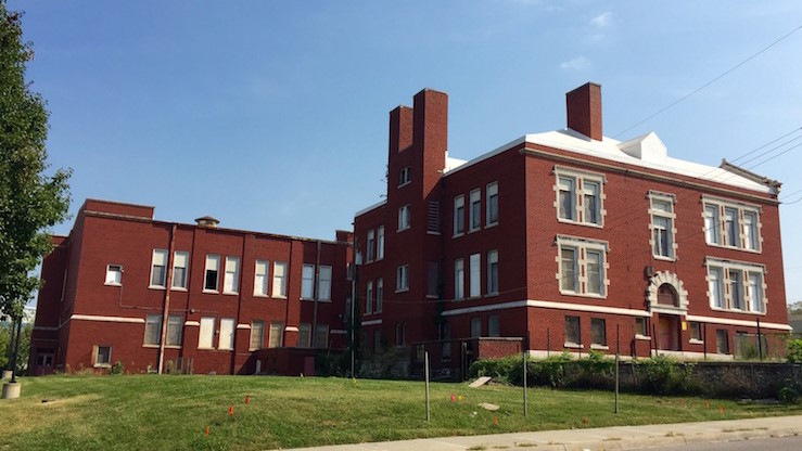 The historic Attucks School at 1815 Woodland Ave.