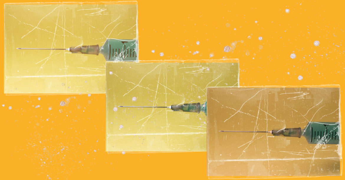 Data show that roughly 60% of the U.S. are willing to get the vaccine. What about the people who aren't sure? (Collage by Vicky Diaz-Camacho)