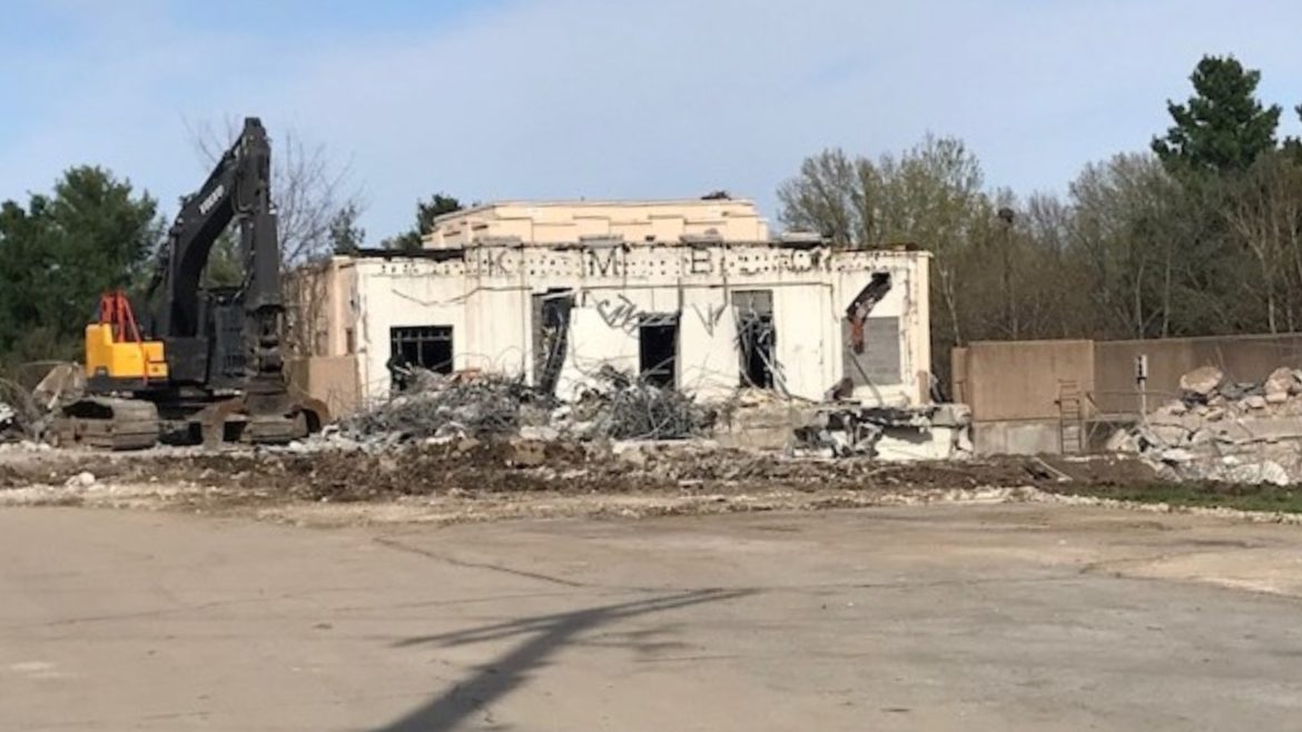 Demolition this month of the former Entercom radio complex in Westwood revealed the original KMBC tower transmitter facility, built in 1933 and later hidden within the more contemporary facility added decades later.