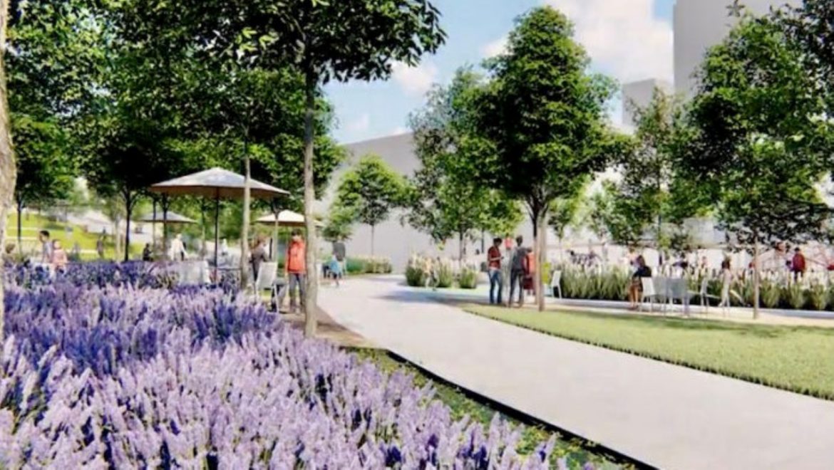 A rendering of how the South Loop Link might look to future pedestrians.