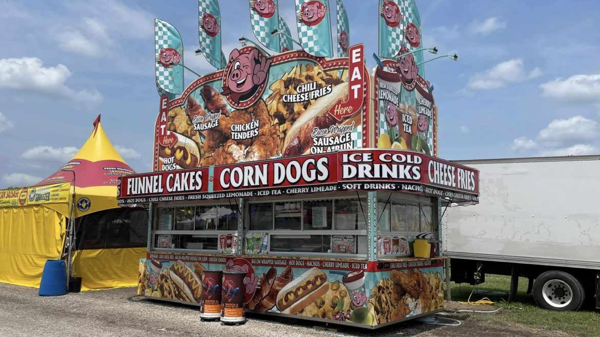A fair food stand.