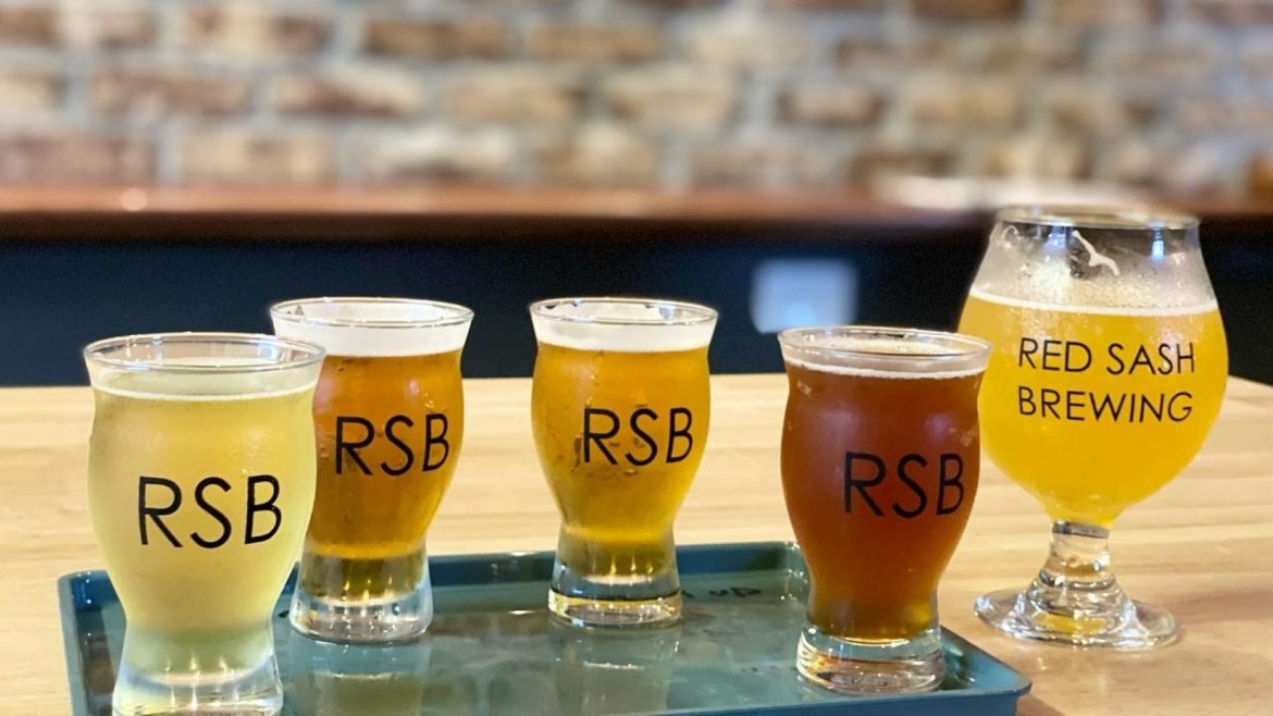 The opening lineup of Red Sash Brewing beers.