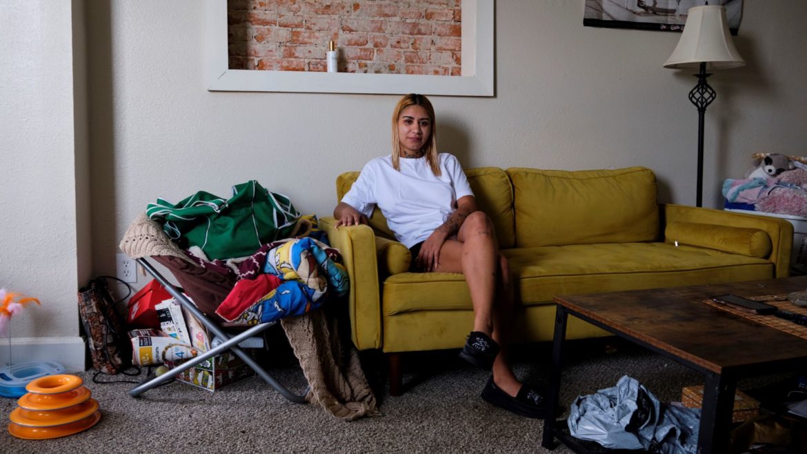 Rubby Herrera lives in midtown Kansas City, and first applied for rental assistance through the city's program in April. She still hasn't received any assistance, and is now at risk of being evicted next month.