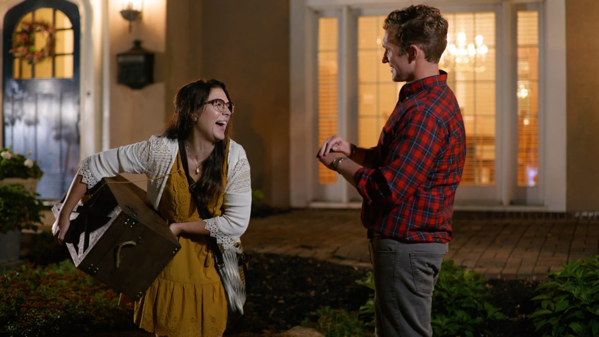 Kinsey Leigh Redmond and Justen Jones co-star in "Accidental Family."