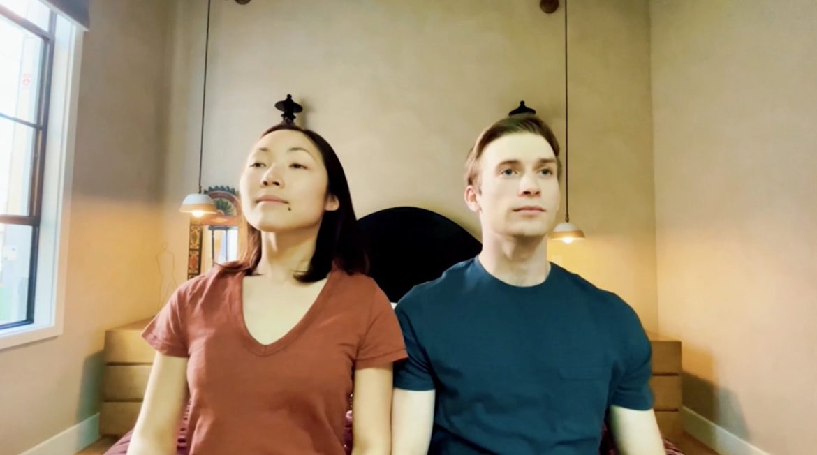 Scene from a movie at the Kansas City Underground Film Festival.