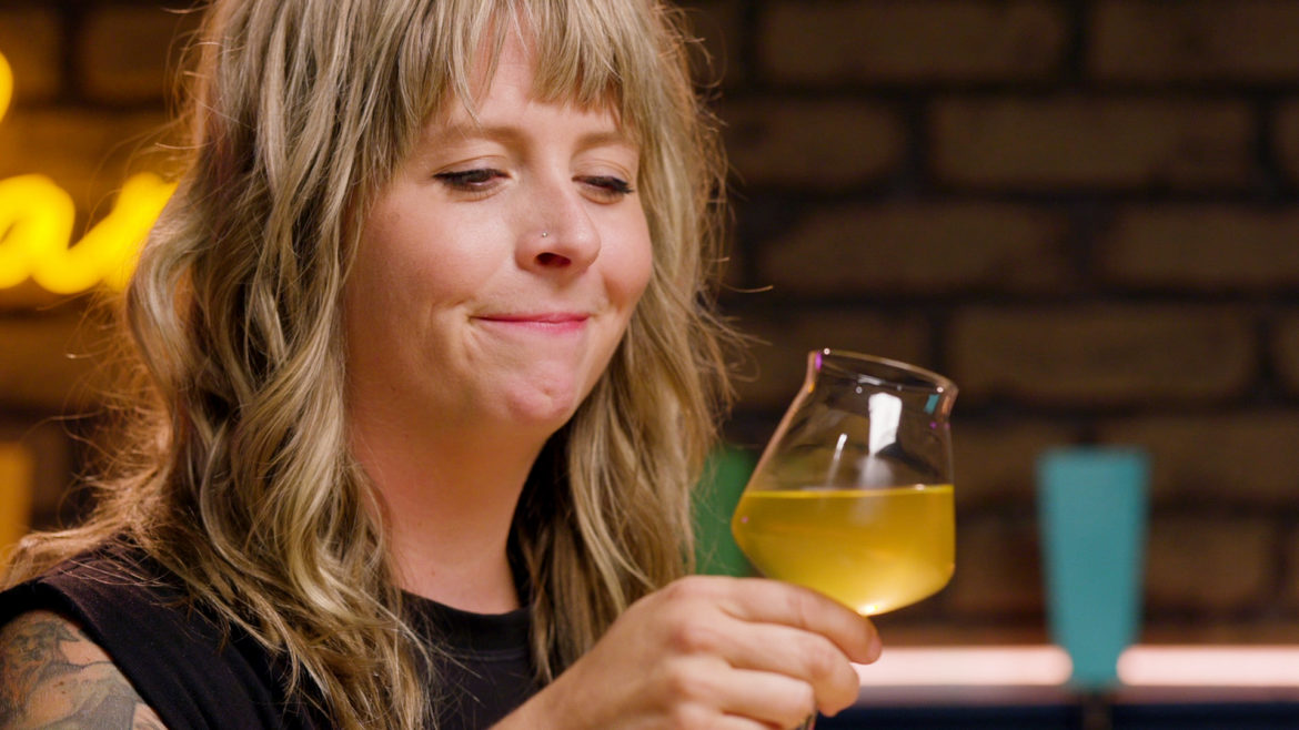 Flatland beer enthusiast Cassie Niemeyer taste tests three experimental Kansas City beers.