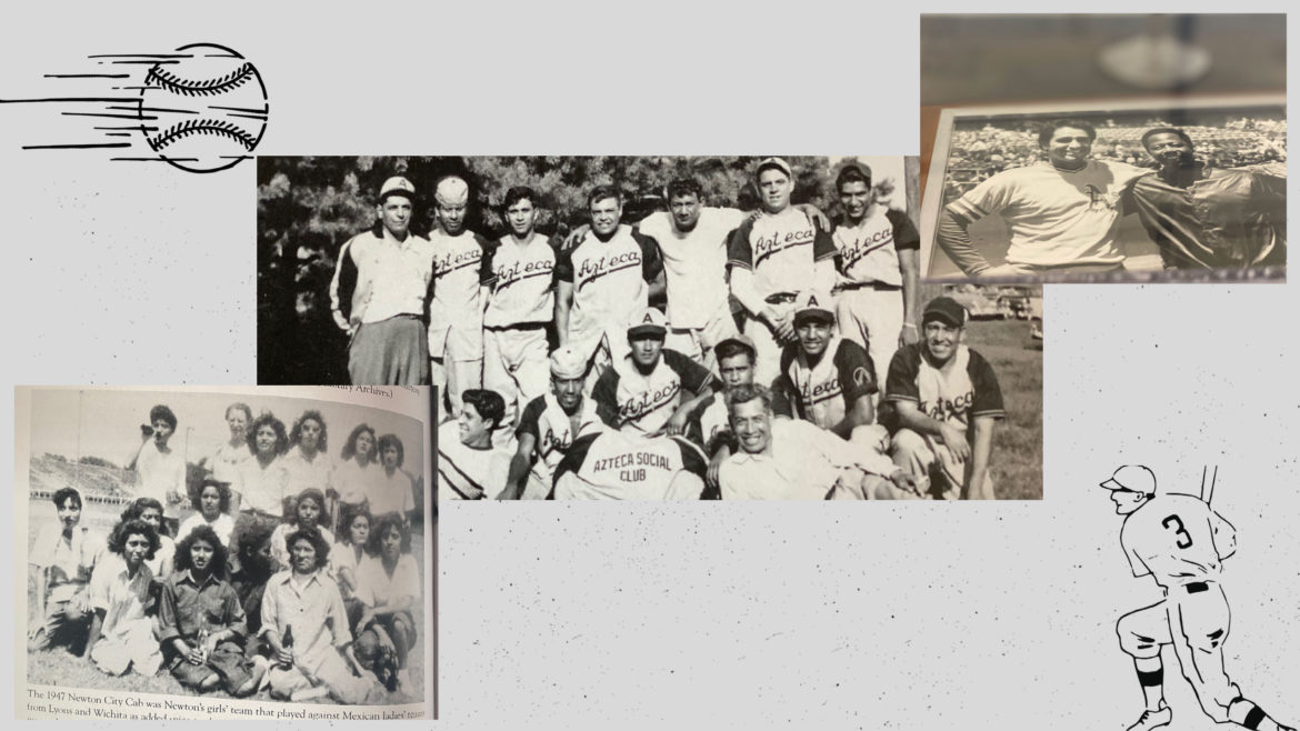 “¡Pleibol! In the Barrios and the Big Leagues / En los barrios y las grandes ligas” will be on display at the Negro Leagues Baseball Museum from Aug. 21 through Nov. 14. (Collage by Vicky Diaz-Camacho | Images from Kansas Historical Society, Gene Chavez and Vicky Diaz-Camacho)