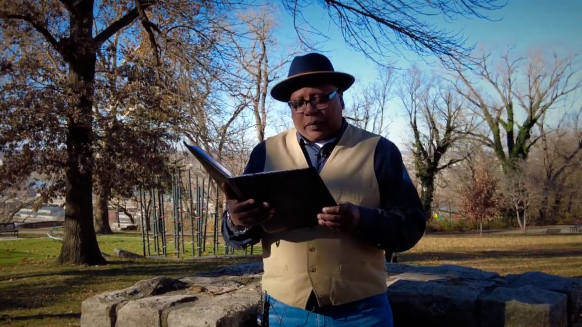 Glenn North recites "I Sing Their Names" as part of KC Performs.