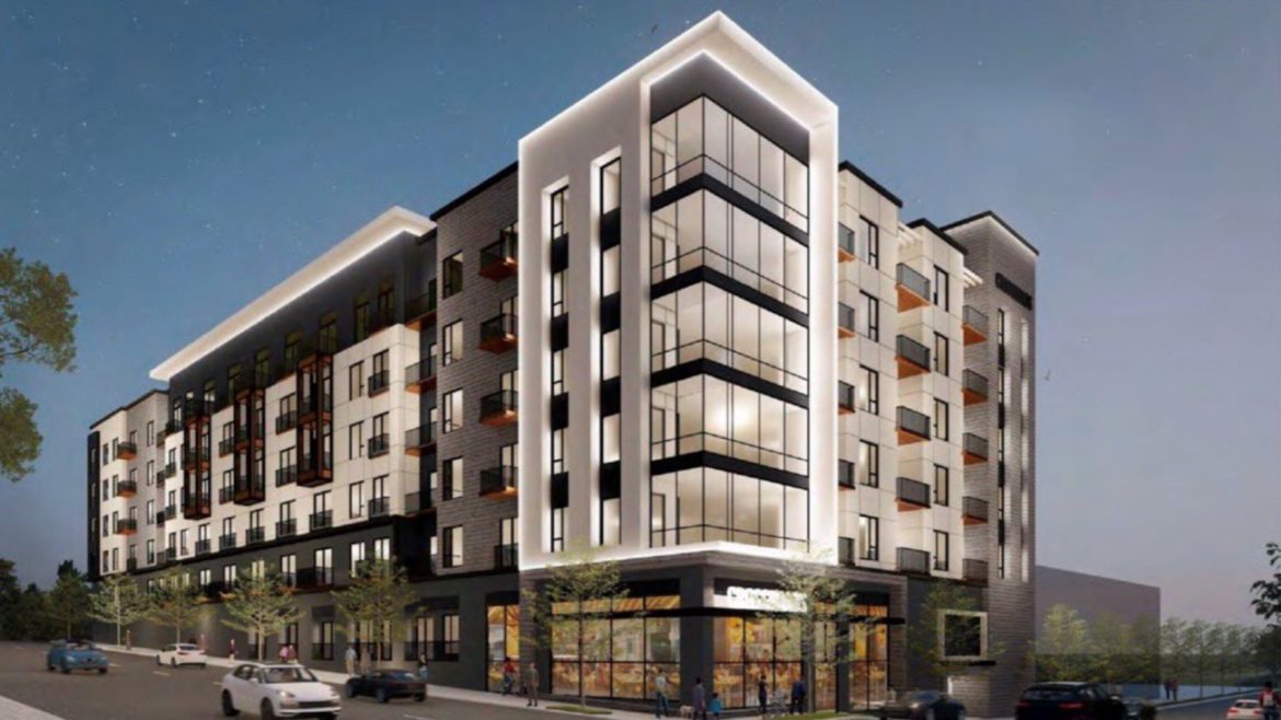 While no architectural rendering of the proposed Lux Living riverfront project is available, the developer said its design and materials will be similar to the Crossroads project its building at 19th and Broadway.