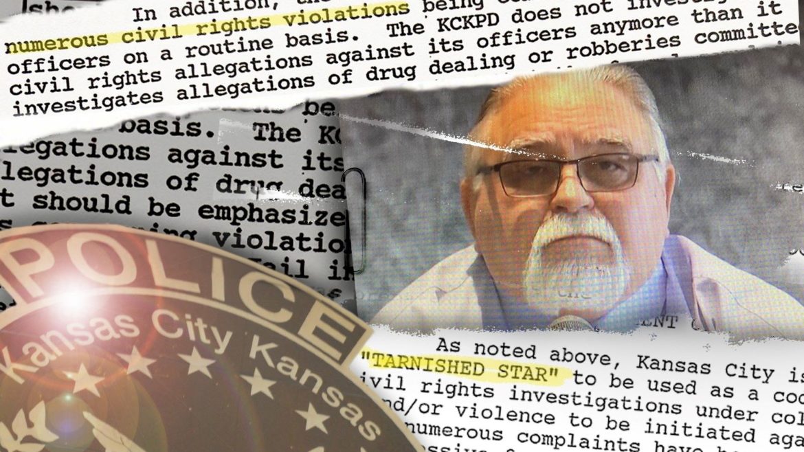 Photo illustration of former KCKPD detective Roger Golubski