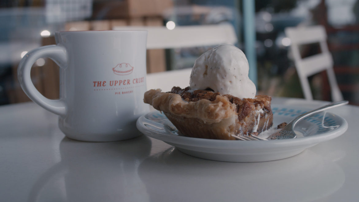 Pie a la mode at The Upper Crust.