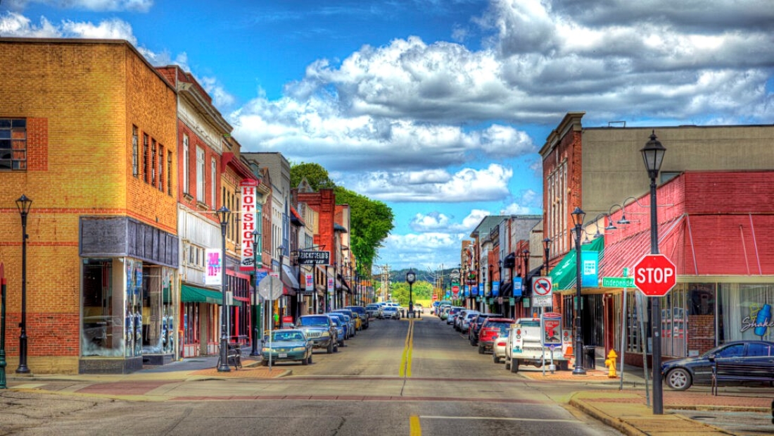 Downtown Cape Girardeau on May 6, 2020.