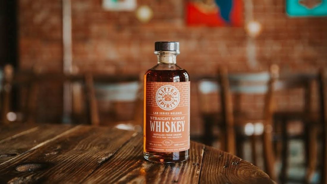 Lifted Spirits Straight Wheat Whiskey.