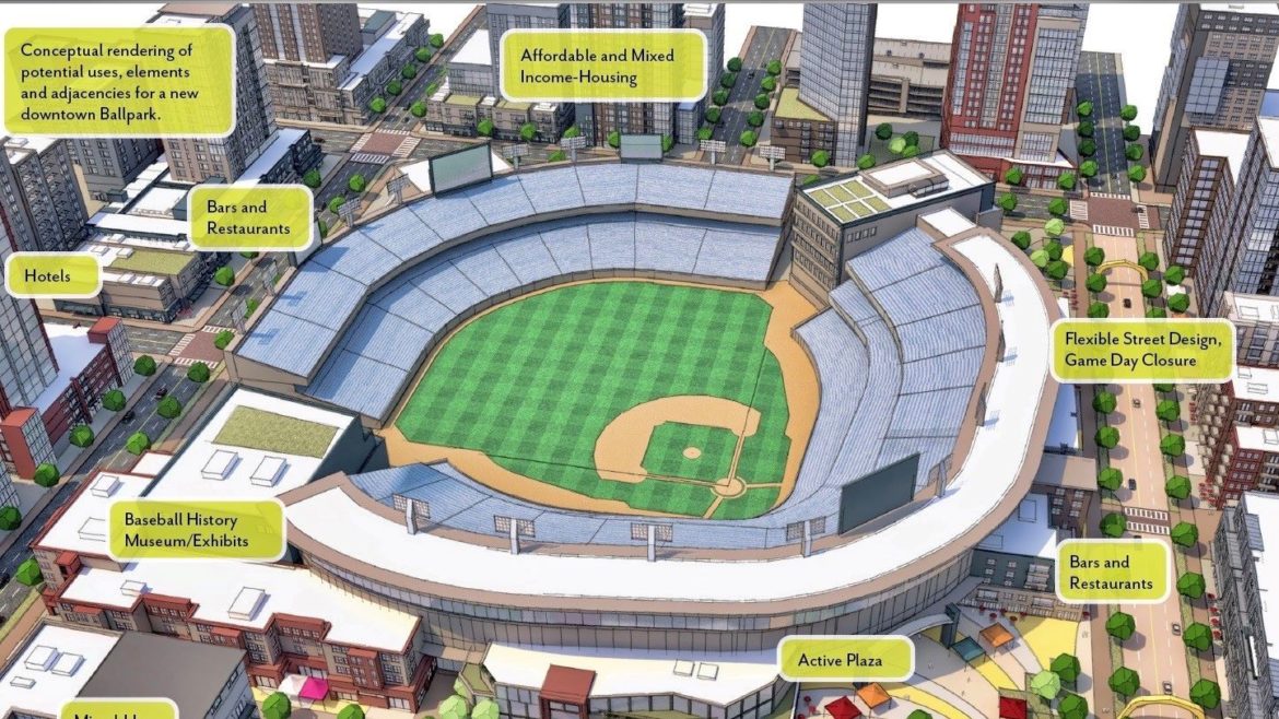 The Imagine Downtown KC plan suggests a downtown ballpark as one of its catalytic projects this decade.