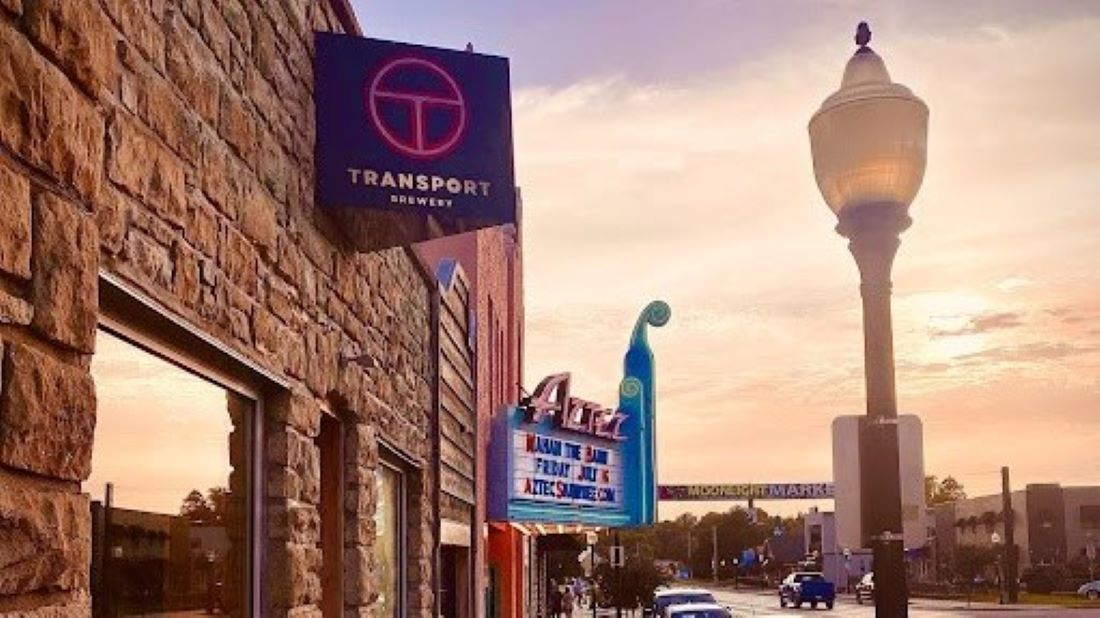 Exterior view of Shawnee’s Transport Brewery.