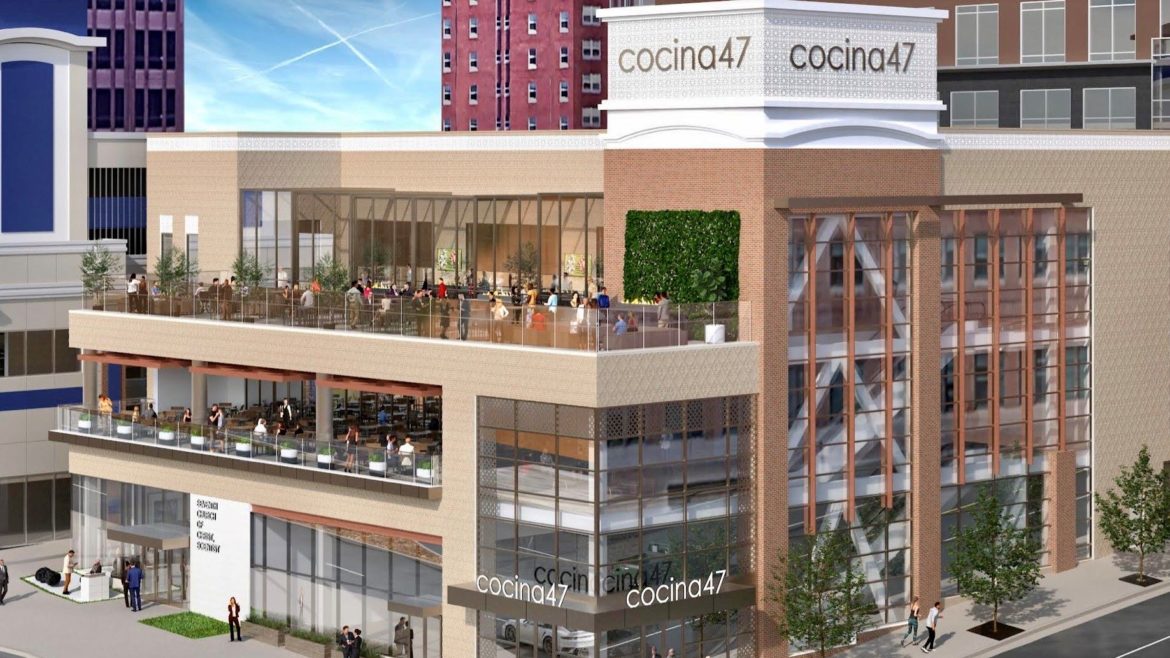 Drake Development would like to build a three-level, three-restaurant complex on the site of the Seventh Church of Christ, Scientists at 47th and Jefferson streets next to the Country Club Plaza.