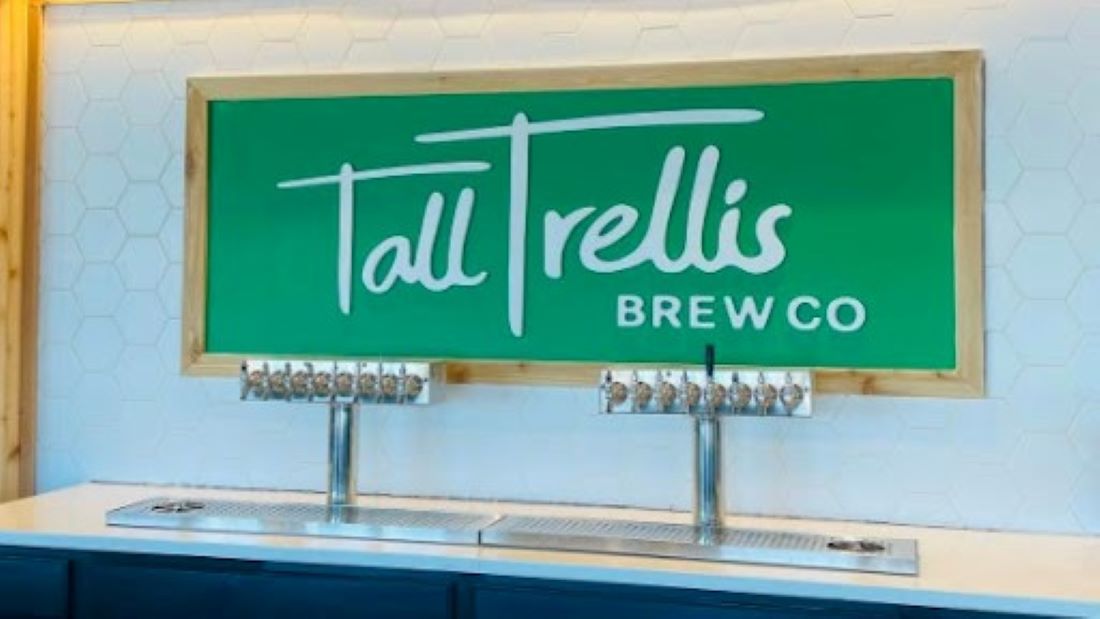 Draft towers are ready to pour beer at the new Tall Trellis Brew Co. in Olathe, Kansas.