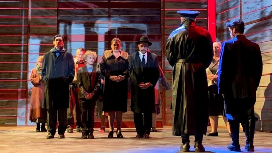 A scene from "Surviving Hitler," now playing at the White Theatre on the campus of the Jewish Community Center in Overland Park.