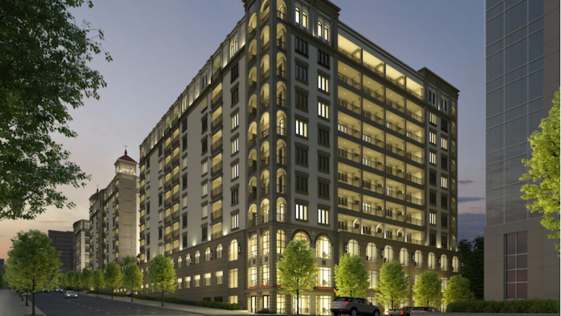 Rendering of The Dylan apartment project.