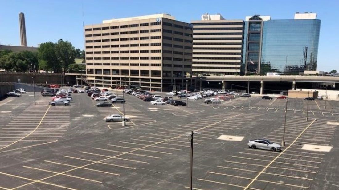 Blue KC (upper left) has purchased this five-acre parking lot from Union Station.
