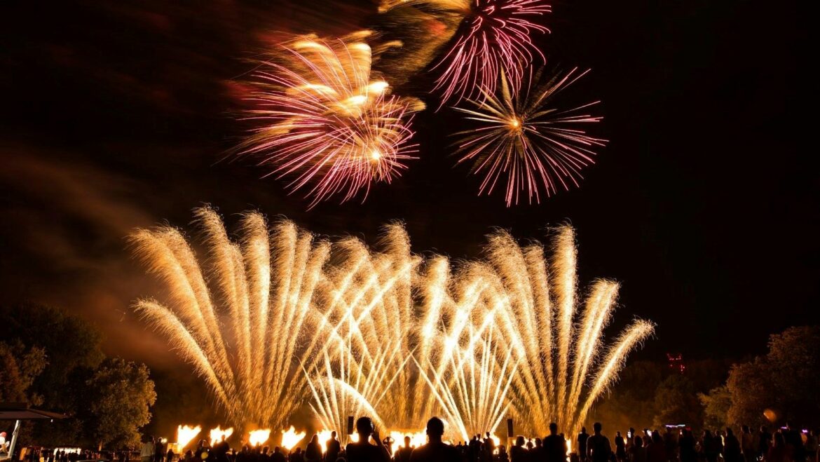 Fourth of July fireworks display.