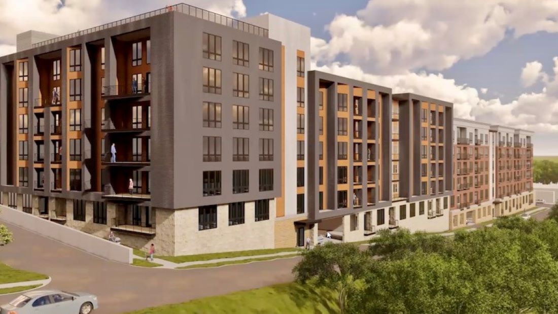 NorthPoint Development wants to build a 385-unit apartment project at the current site of the old Trinity Lutheran Hospital complex.