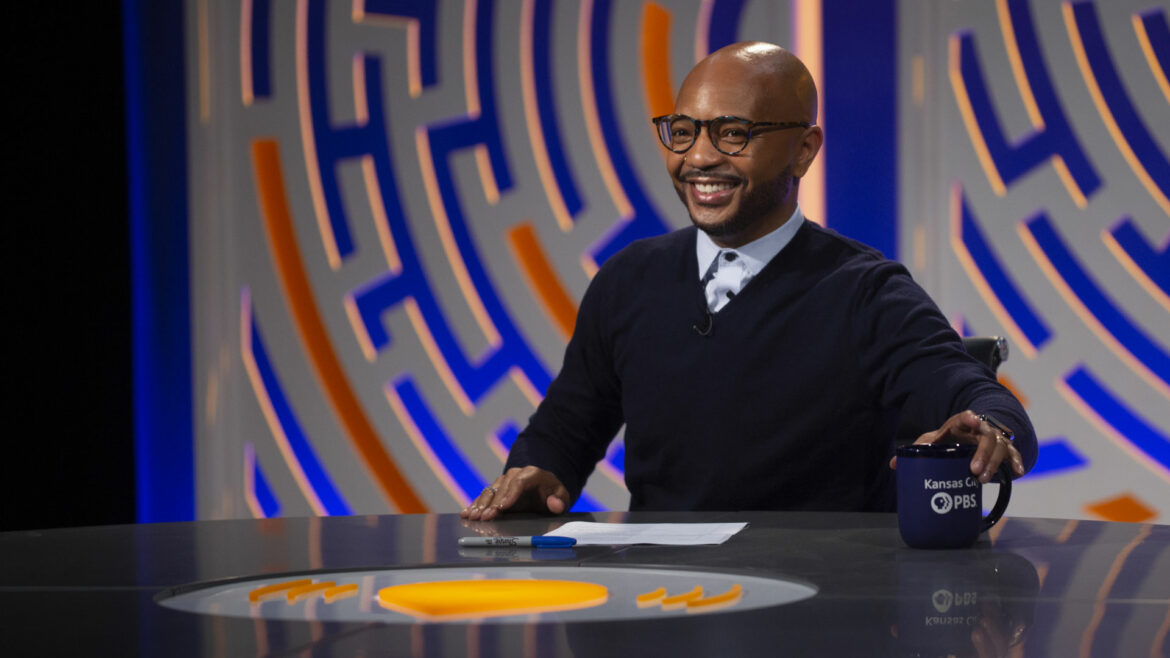 D. Rashaan Gilmore on the Flatland TV Show Set