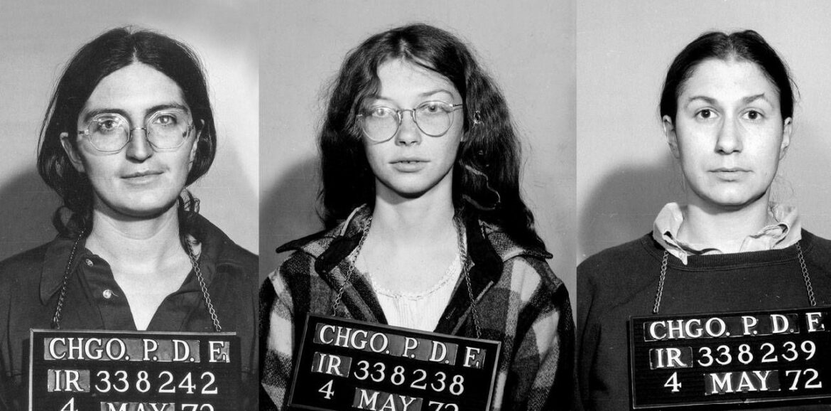 The mugshots of three Jane Collective members after being arrested by Chicago Police in 1972.
