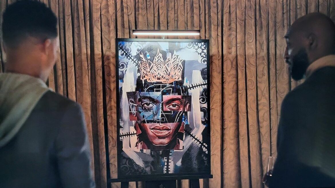 Screenshot of Jason Wilcox’s painting, “Bel-Air Will,” from Episode 10 of "Bel-Air."